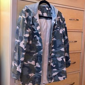 Oversized Camouflage Jacket
